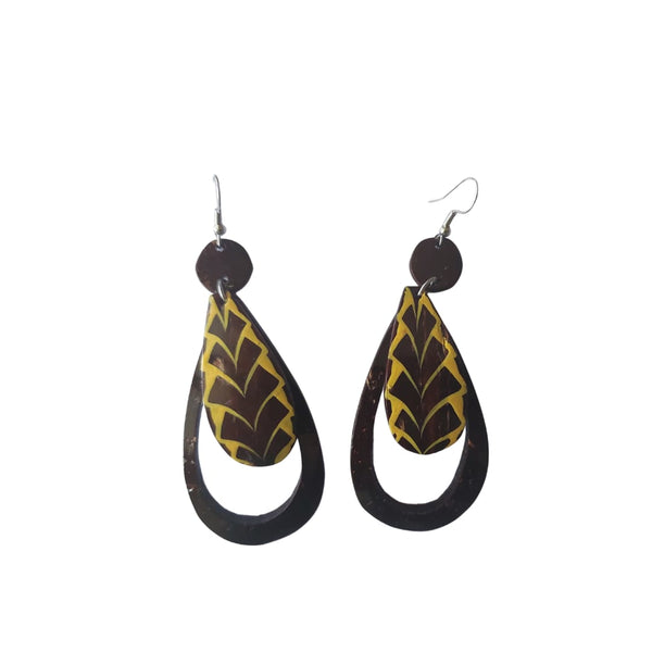 Double Trouble Coconut Earrings