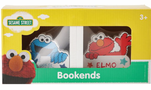 Elmo and Cookie Monster Timber bookends