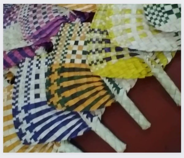 Checkered Hand Fan